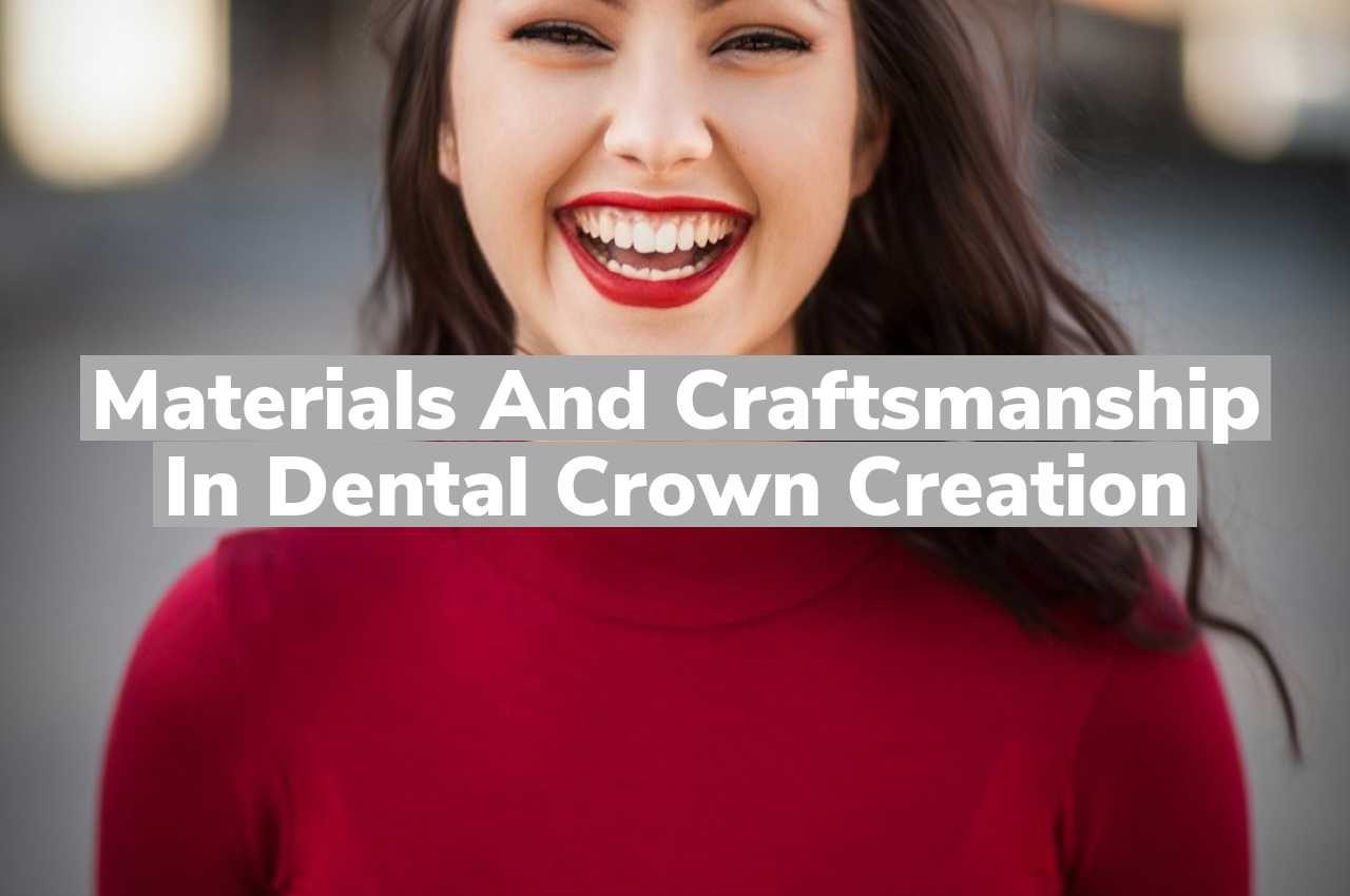 Materials and Craftsmanship in Dental Crown Creation